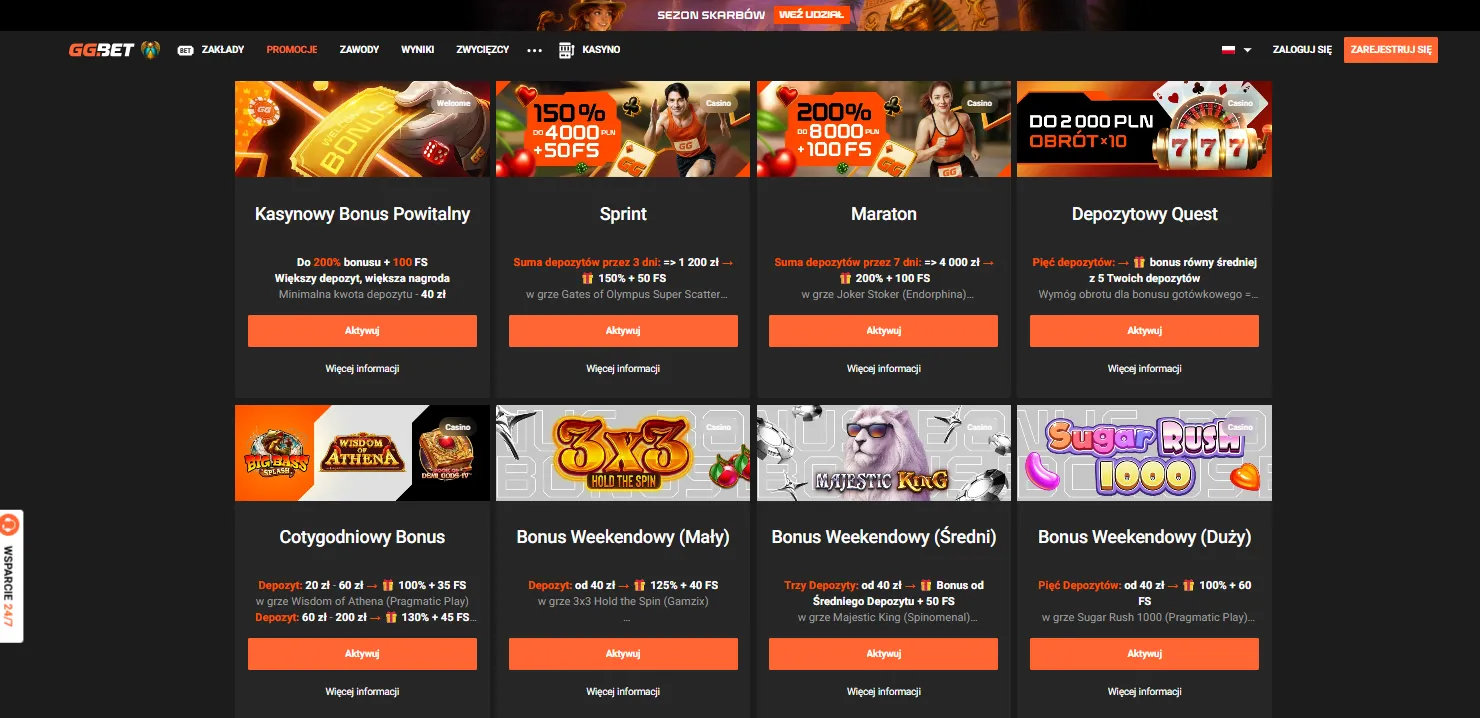GGBet Casino logowanie – dostęp do gier i bonusów online
